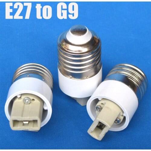 2PCS E27 to G9 Lamp Holder Converter Lamp Socket Adapter Bulb Base Plug Lamp Holder