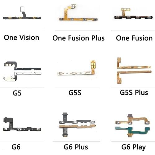 20Pcs/Lot For Motorola Moto G5 G5S G6 E5 G4 Plus Play Power One Fusion Vision Hyper On/Off Volume Key Button Flex Cable Ribbon