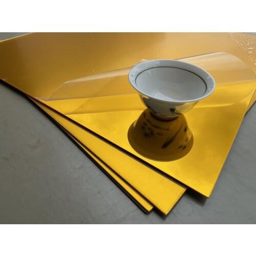 200*200mm Gold Silver Mirror Acrylic Sheet Plastic Pier Glass Hotel Home Decorative Lens Plexiglass Not Easy To Broken