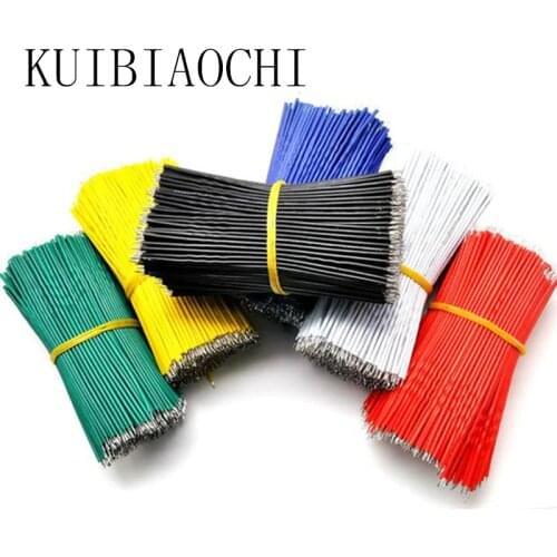 60pcs/LOT wire electronic insulated stud tinned galvanized color wire 24AWG 10CM cable jump wire jumper