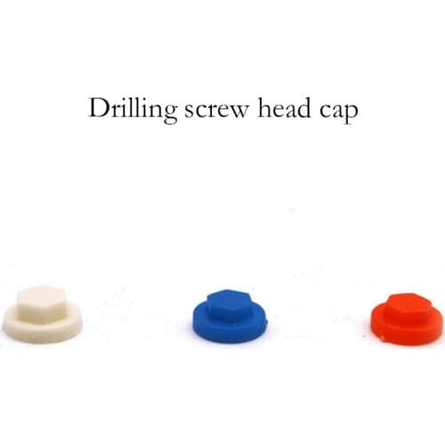 8-9mm Drilling screw plastic cap cover Caigang composite panels, Caigang watts screw tile water proof PC board outdoor warehouse