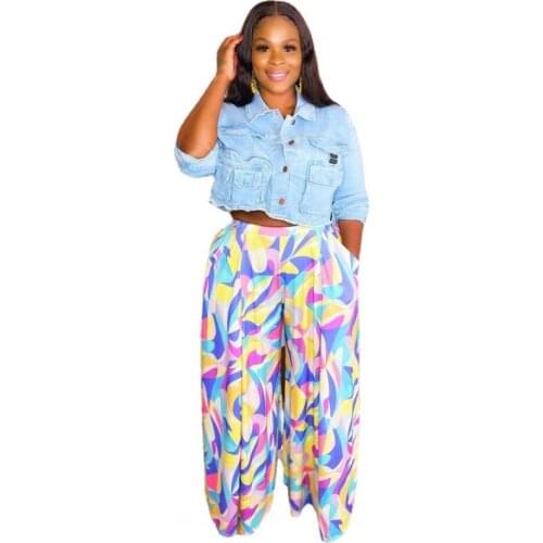 African Pants Womens Ladies Casual Summer Loose Trousers Baggy Boho Aladdin Print Casual Fashion Africa Clothing Pants