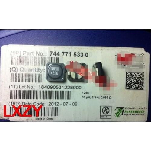 Free Shipping 10PCS/lot 7447715330 WE330 33UH 2.5A 12X12X4.5MM W E Chip Shielded Power Inductor