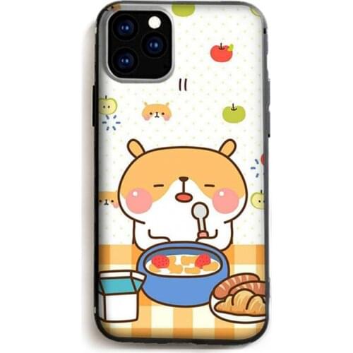 Hand drawn cartoon cute bear Phone Case for iPhone 11 12 Pro mini pro XS MAX 8 7 6 6S Plus X 5S SE 2020 XR