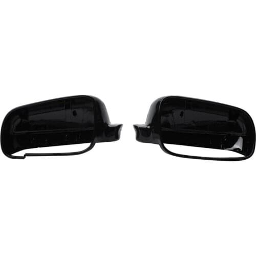 1 Pair Black Right + Left Rearview Wing Mirror Cover Case Cap For Vw Golf Mk4 Passat B5 1998-2005 Jetta 2001 2002 2003 2004