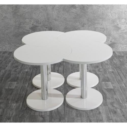 Clover Medium Coffee Table-Zigon Coffee Table MADE IN TURKEY
