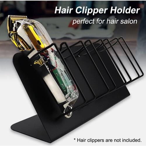 1pcs Hair Clipper Holder Stainless Steel Barber Clipper Holder Tray Clippers Organizer Hair Trimmer Holder Barber Accessories