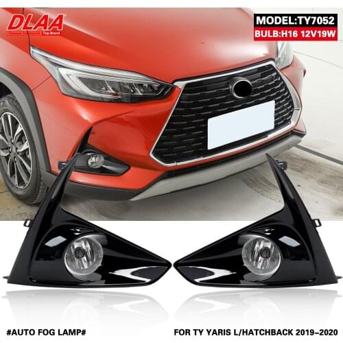 DLAA For YARIS L HATCHBACK 2019-2020 Front Fog Lights Car Styling Spot Light Fog Lamps With Switch - 1 Pair