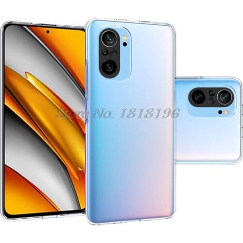 For Xiaomi POCO F3 Pocophone Poko Little F3 Case Silicone Shell Soft TPU Phone Capa Anti-knock Back Clear Cover F3 X3 Protector