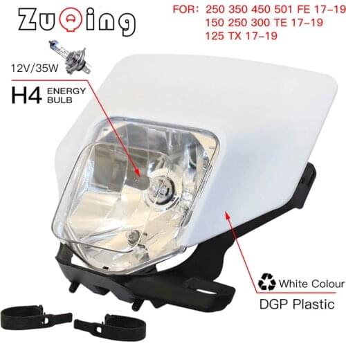 Motorcycle Headlight Headlamp For 2017 18 Headligt EXC XCF SX F SMR Enduro Dirt Bike Motocross Supermoto H4 Bulb