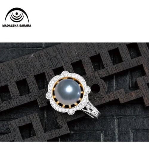 MADALENA SARARA 925 Sterling Silver and 8mm AAA Freshwater Pearl Pendant Necklace Fashion Style