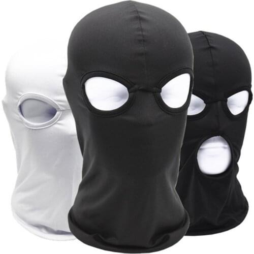 Facekini 2 3 Hole Full Face Riding Ski CS Mask Hat Cap For Men Women Lycra Breathable Outdoor Windproof Adult Unisex Hats Helmet