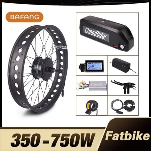 Bafang Snow Electric Bicycle Kit 48V 750W Fat Bike Kit RM G060 Electric Bike Conversion kit 4.0 Tire ebike kit Electric Wheel