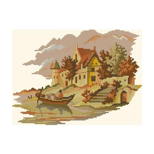 Cross stitch Handmade 14CT Counted Canvas DIY,Cross-stitch kits,Embroidery RTO_M023 Autumn 35-29