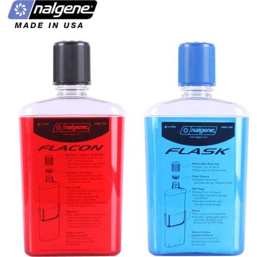 Nalgene Portable Hip Flask Flagon Outdoor Leakproof Pocket Flasks Fashion Wine Pot Travel Hiking Drinkware Bottle 350ML