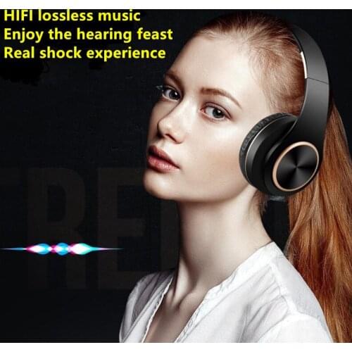 Men gift Gold Wireless headphones Bluetooth earphone Stero headset with Build-in MIC with 3.5mm jack for Xiaomi Samsung IPHONE