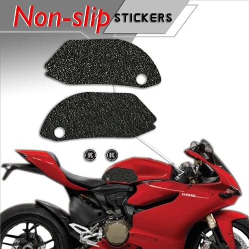 Motorcycle Non-slip Sticker Grips Protector Sticker Decal Gas Knee Grip Tank Traction Pad decals For DUCATI 12-14 1199 PANIGALE