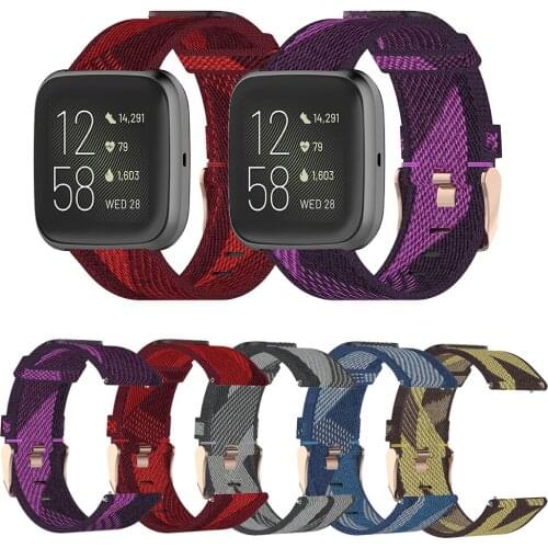 Nylon Watch band for Fitbit Versa3 / Fitbit Versa 3 Samrt Watch Wrist bands Sport Bracelet belt Wrist Strap Fitbit Sense