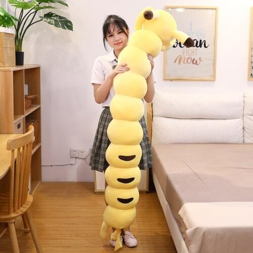 Very Long Pikachued Plush Doll Pillow Big Size Elf Kawaii Stuffed Toy Anime Cartoon Yellow Decoration Christmas Gift For Kids