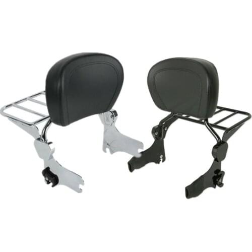 Backrest Sissy Bar Luggage Rack Docking Hardware For Harley Touring Road King Street Glide Electra FLHT FLHX FLHR 1997-2008