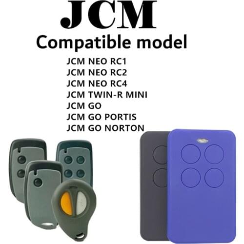 Copy JCM remote control JCM NEO RC1/NEO RC2/NEO RC4/TWIN-R MINI/GO PORTIS/GO NORTON remote control garage gate door garage kit