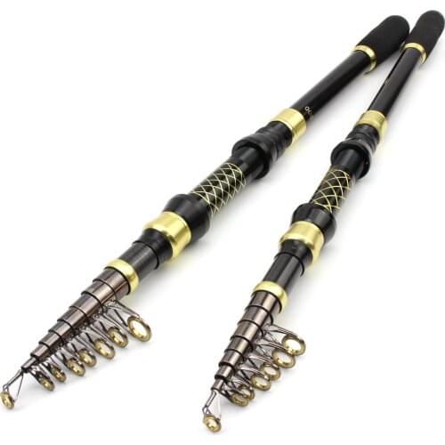 Carbon 1.8M 2.1M 2.4M 2.7M 3.0M Spinning Fishing Rod M Power fast Telescopic Rock Fishing Rod Carp trout rods high quality