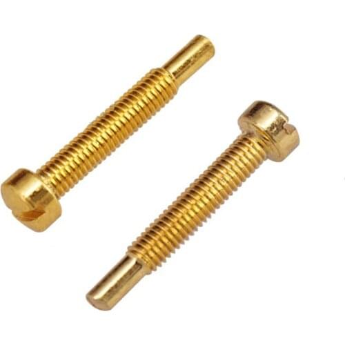 12Pcs/lot Polepiece Screws for Electric Guitar Humbucker Pickup Cover Gold & Black Silver for Choose guitar accessories