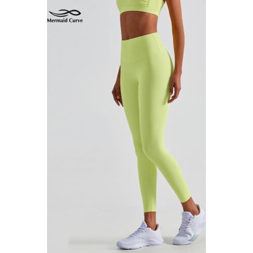 2021 Hot Sale Pilates Female Full Length High Waist Leggings 4 Colors Running Pants Comfortable Soft Formfitting Yoga Pants