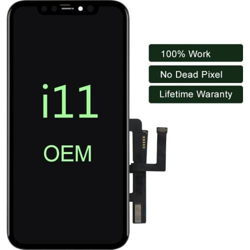 For iPhone 11 LCD Display With 3D Touch Digitizer Assembly No Dead Pixel LCD Screen Replacement Display For iPhone 11 Pro Max