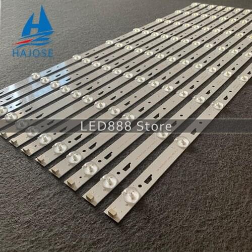 1set=12pieces for TCL L65E5800A-UD led backlight TCL_ODM_650d30_3030C_12X8_V2 TCL 4C-LB650T-YH3 8 lamps 6V