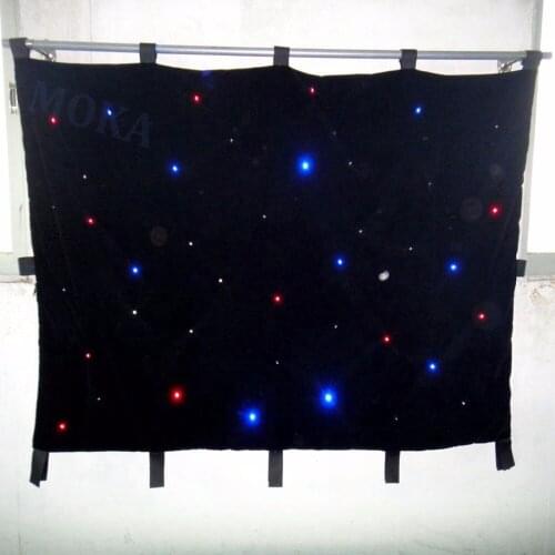 2m*4m LED curtain fabric , High brightness quality 160pcs leds RGBW color star backdrop,RGB LED Star cloth