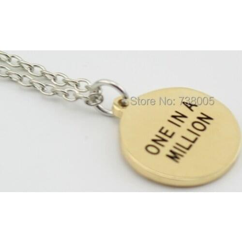 2015 Fashion Best Friends BFF Forever" One In A Million "Pendant Necklace Wholesale Jewelry