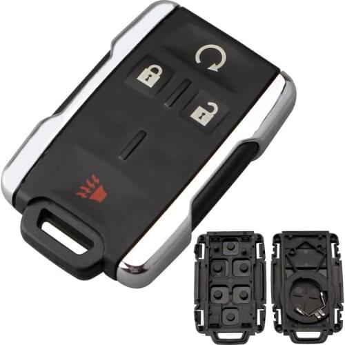 3+1 Buttons Smart Remote Car Key Shell Case Keyless Entry Transmitter Automobile Car Key Shell for GMC Chevy M3N-32337100