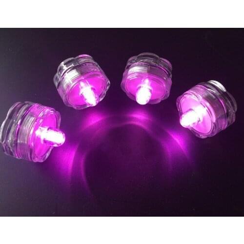 48pcs Flameless Led tealight Submersible Waterproof floral candle lamp Wedding Xmas Party vase table centerpiece valentine decor