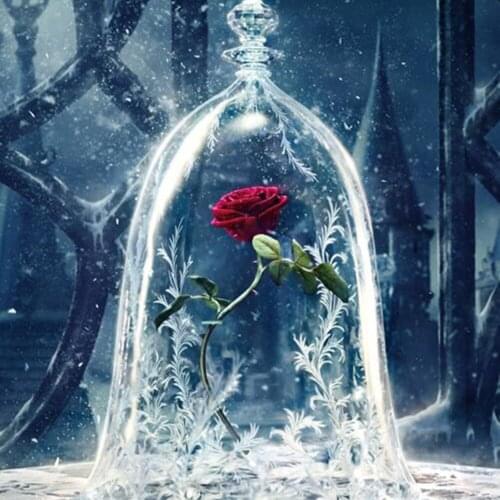 Disney DIY 5D Diamond Painting Mosaic Cross Stitch Kits Beauty and The Beast Diamond Embroidery Square Round Drill Home Decor