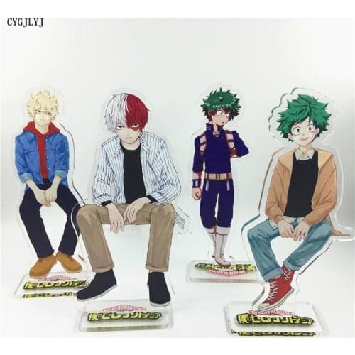 15cm My Hero Academia Anime Figure Acrylic Stand Model Toy Deku Might Shigaraki Tomura Anime Collection DIY Handmade Keychain