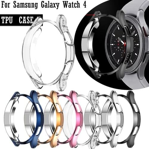 Screen Protective Watch Case For Samsung Galaxy Watch 4 40MM 44mm 4 Classic 42MM 46mm Full Protector Cover TPU Transparent Shell