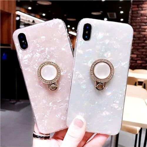 For Samsung Galaxy S7 Edge S8 S8Plus S9 S9Plus S10 Note 8 9 Case Glitter Rhinestone Holder Bling Glitter Silicon Soft Phone Case