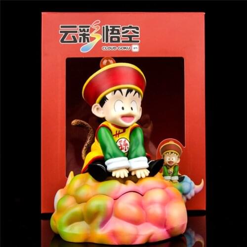 Dragon Ball Z Anime Figure Son Gohan Figurine Colorful Cloud Sitting Goku Figma Brinquedos Juguetes Collection DBZ Super Saiyan