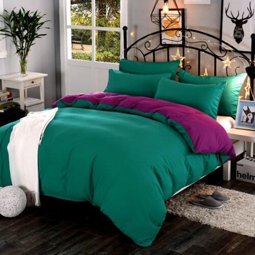 LAGMTA 1pc high quality solid color thickening encryption active dyed Double sided duvet cover custom size