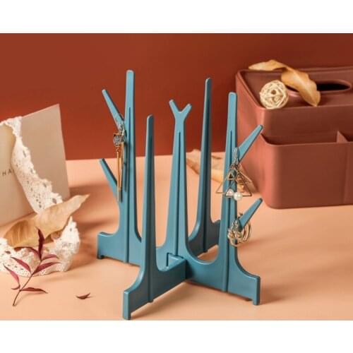 066B Multi-function Baby Bottle Drying Drain Rack, Space Saving Bottle Dryer Holder for Kids Supplies Necklace Earrings Dispaly