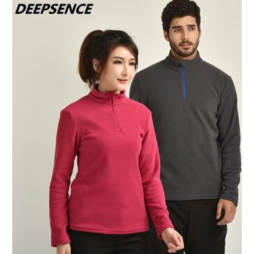 Men Cardiga Pullover Autumn Fleece Keep Warm Base Shirt Sweatshirts Men Half Zip Neck Outdoor Casual Sports Pullover Men Women