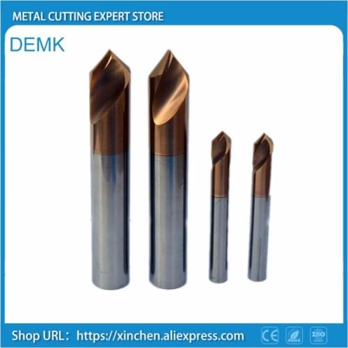 Knife free shipping Solid Carbide Nano coating HRC55 Degree Chamfering Centering Knife 3 6 8 10mm 90degree Combination Set 4PCS