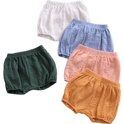 Baby Boys Girls Summer Clothes Newborn Bloomers Children Outfit Infant Casual Short Pants Kids Diaper Cover for 1-4 Years Old