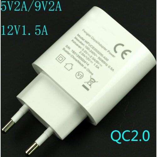 Original USB charger 5V2A 9V2A 12V1.5A EU regulation QC2.0