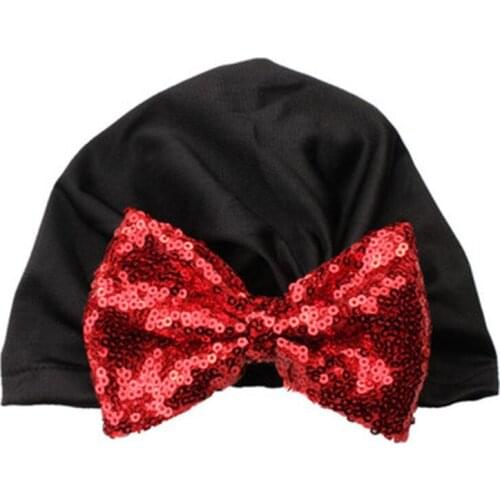 Autumn Winter Lovely Baby Hat Sequins Bowknot India Hat Bohemian Wind Kids Beanie Infant Hat Comfortable Child Beanies