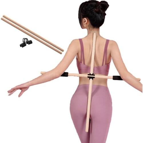 Yoga Rod Yoga Pilates Stick Multifunction Body Shaping Dancers Gymnasts Multifunctional Wood Stretching Open Shoulder Tool