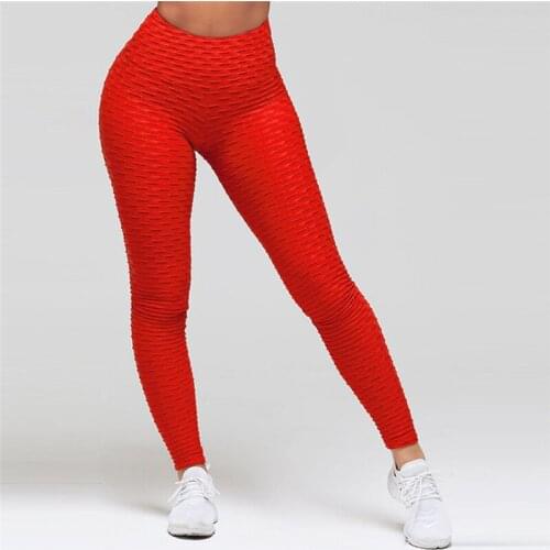 Sexy Yoga Pants Bumps Style Leggings Put Hip Fold Elastic High Waist Legging Breathable Slim Pants indoor Sports Dropshipping