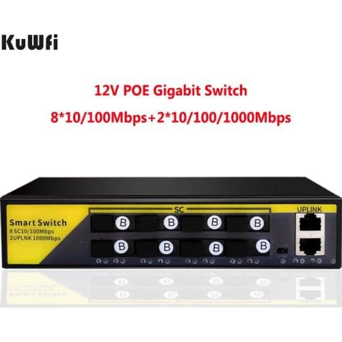 POE Switch with 2Port 10/100/1000Mbps IEEE 802.3 Af/at Cat5 Ethernet Switch Suitable for IP Camera/security Monitoring