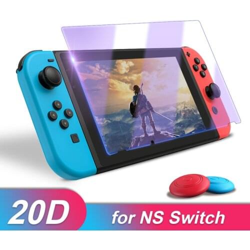 Premium Tempered Glass Screen Protector Film & thumbsticks For Nintendo Switch 9H Accessories For Nintend Switch Lite NS